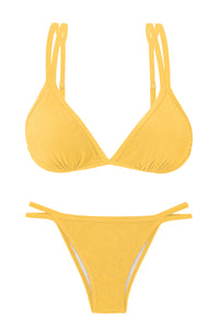 Product Front: Rio De Sol Zestaw Bikini Set Malibu-Yellow Tri-Duo Rio-Duo