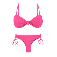 Załaduj obraz do przeglądarki galerii, Product Front: Rio De Sol Zestaw Bikini Set Mtx-Ultrapink Bandeau-Joy Angel
