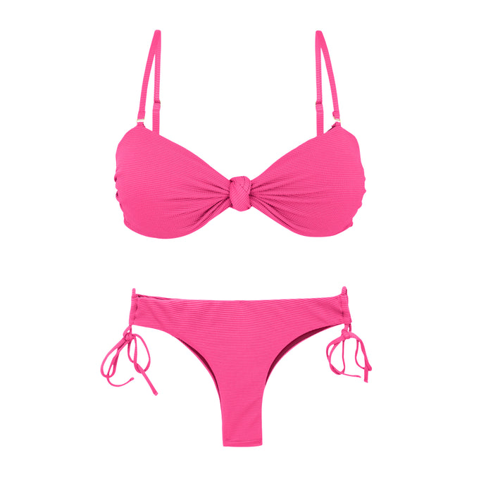 Product Front: Rio De Sol Zestaw Bikini Set Mtx-Ultrapink Bandeau-Joy Angel