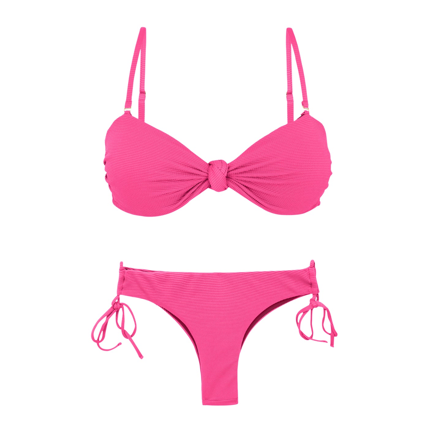 Product Front: Rio De Sol Zestaw Bikini Set Mtx-Ultrapink Bandeau-Joy Angel