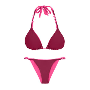 Product Back: Rio De Sol Zestaw Bikini Set Mtx-Ultrapink Tri-Rev Essential-Rev