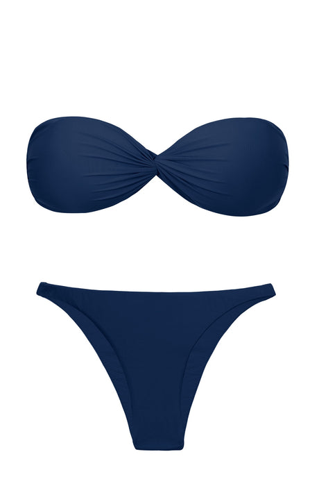 Product Front: Rio De Sol Zestaw Bikini Set Navy Twist Leblon