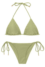 Załaduj obraz do przeglądarki galerii, Product Front: Rio De Sol Zestaw Bikini Set Oliva Tri-Inv Cheeky-Tie
