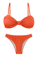 Załaduj obraz do przeglądarki galerii, Product Front: Rio De Sol Zestaw Bikini Set Paprica Bandeau-Joy Essential
