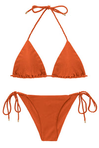 Product Front: Rio De Sol Zestaw Bikini Set Paprica Tri-Rope Cheeky-Rope