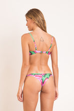 Załaduj obraz do przeglądarki galerii, Model Back: Rio De Sol Zestaw Bikini Set Parrots Bandeau-Crispy Cheeky-Crispy
