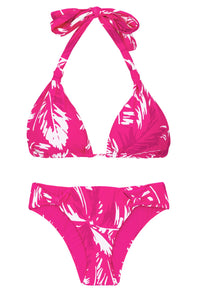 Product Front: Rio De Sol Zestaw Bikini Set Pink-Palms Mel
