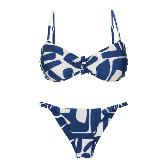 Product Front: Rio De Sol Zestaw Bikini Set Pottery Bandeau-Crispy Cheeky-Crispy