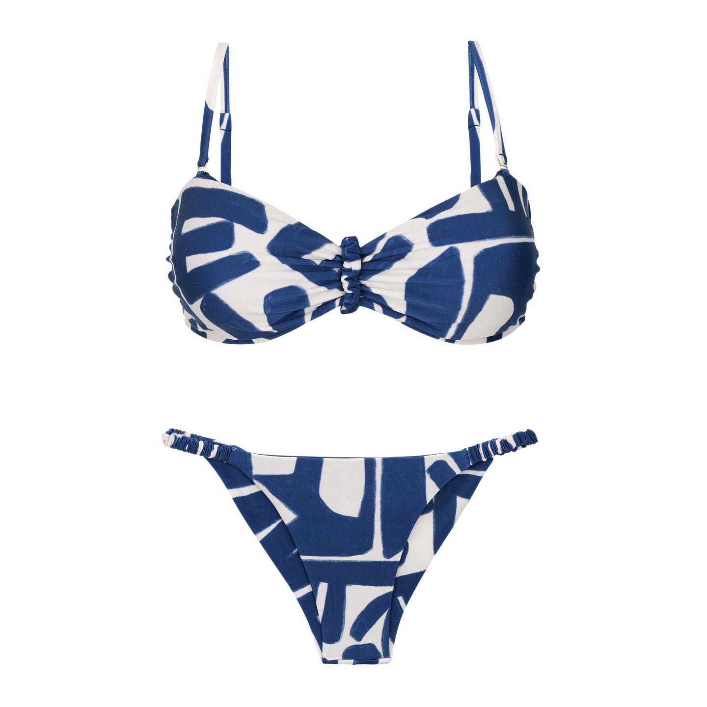 Product Front: Rio De Sol Zestaw Bikini Set Pottery Bandeau-Crispy Cheeky-Crispy