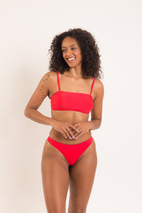 Image 03: Rio De Sol Zestaw Bikini Set Rouge Bandeau-Reto Nice-Fio