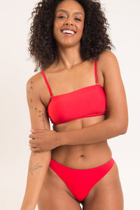 Image 07: Rio De Sol Zestaw Bikini Set Rouge Bandeau-Reto Nice-Fio