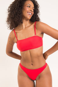 Image 09: Rio De Sol Zestaw Bikini Set Rouge Bandeau-Reto Nice-Fio