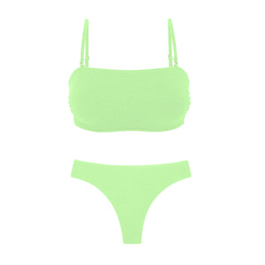 Product Front: Rio De Sol Zestaw Bikini Set Sand-Menta Bandeau-Reto Nice-Fio