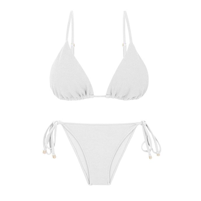 Product Front: Rio De Sol Zestaw Bikini Set Sand-White Lia Lacinho
