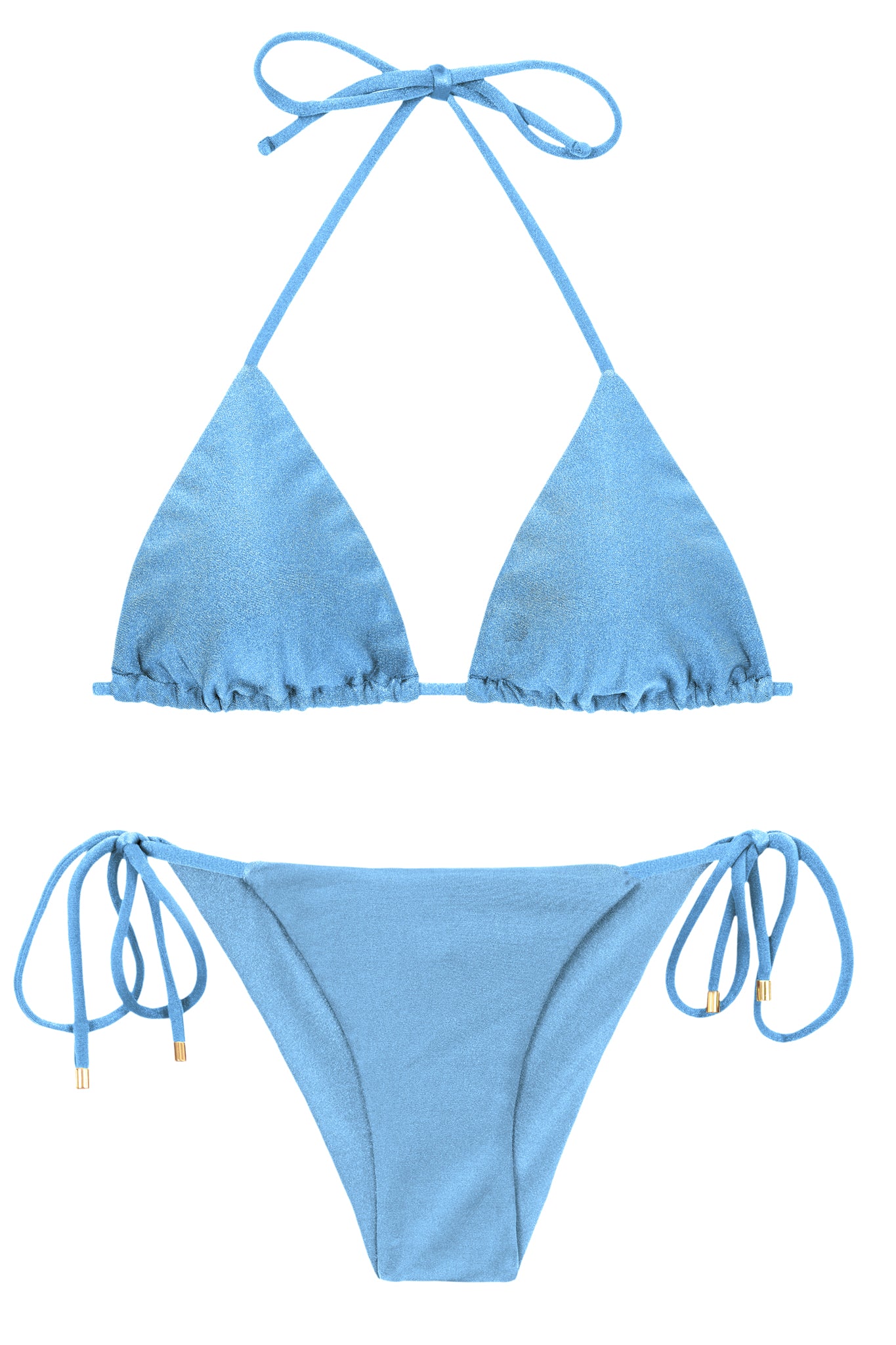 Product Front: Rio De Sol Zestaw Bikini Set Shimmer-Baltic-Sea Tri-Inv Cheeky-Tie