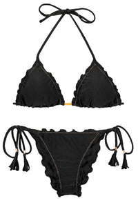 Product Front: Rio De Sol Zestaw Bikini Set Shimmer-Black Frufru