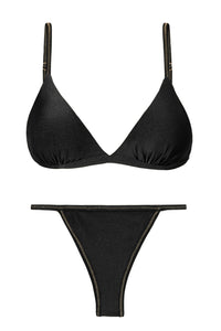 Product Front: Rio De Sol Zestaw Bikini Set Shimmer-Black Tri-Fixo California