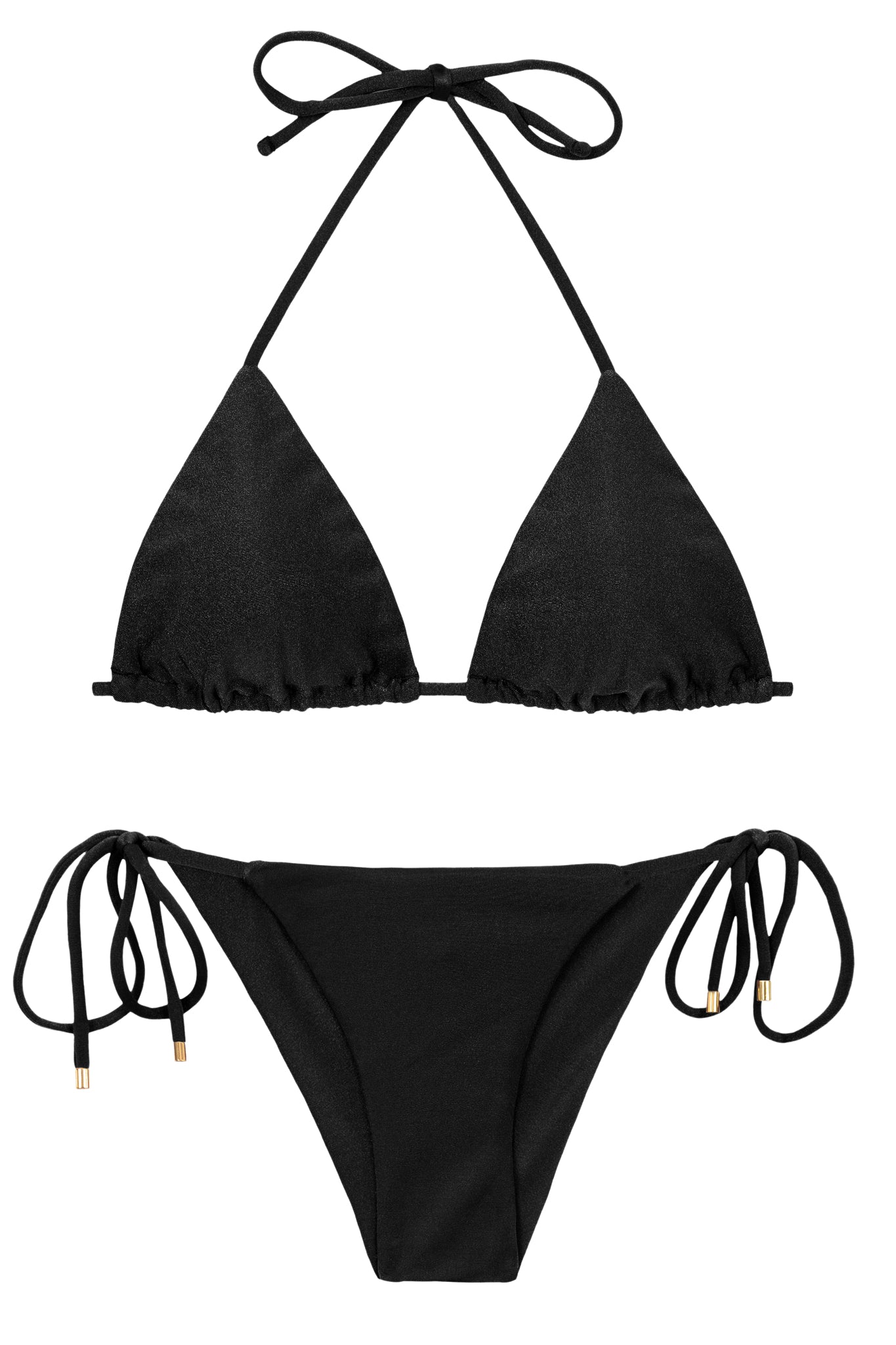 Product Front: Rio De Sol Zestaw Bikini Set Shimmer-Black Tri-Inv Cheeky-Tie