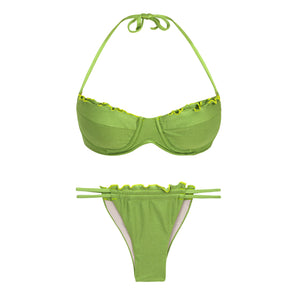 Product Front: Rio De Sol Zestaw Bikini Set Shimmer-Botanica Balconet-Frufru Pipa-Frufru
