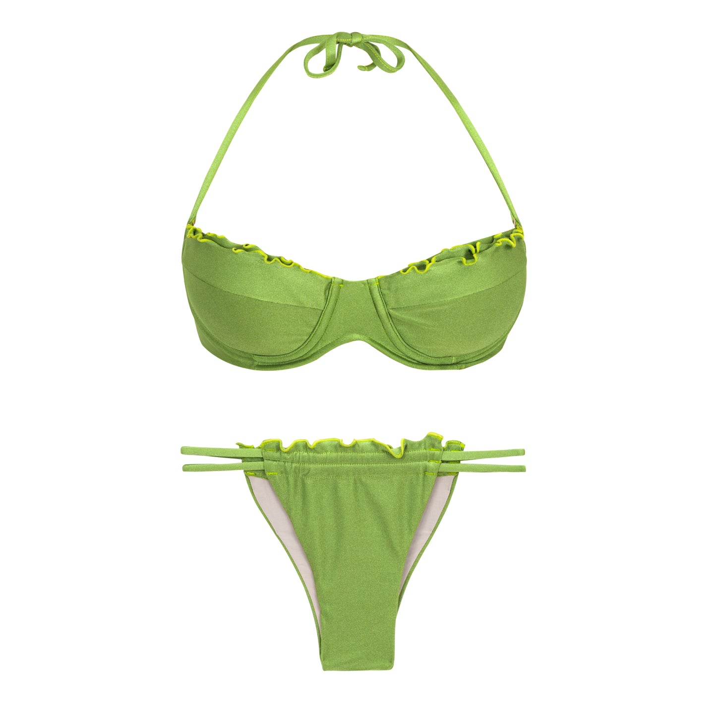 Product Front: Rio De Sol Zestaw Bikini Set Shimmer-Botanica Balconet-Frufru Pipa-Frufru