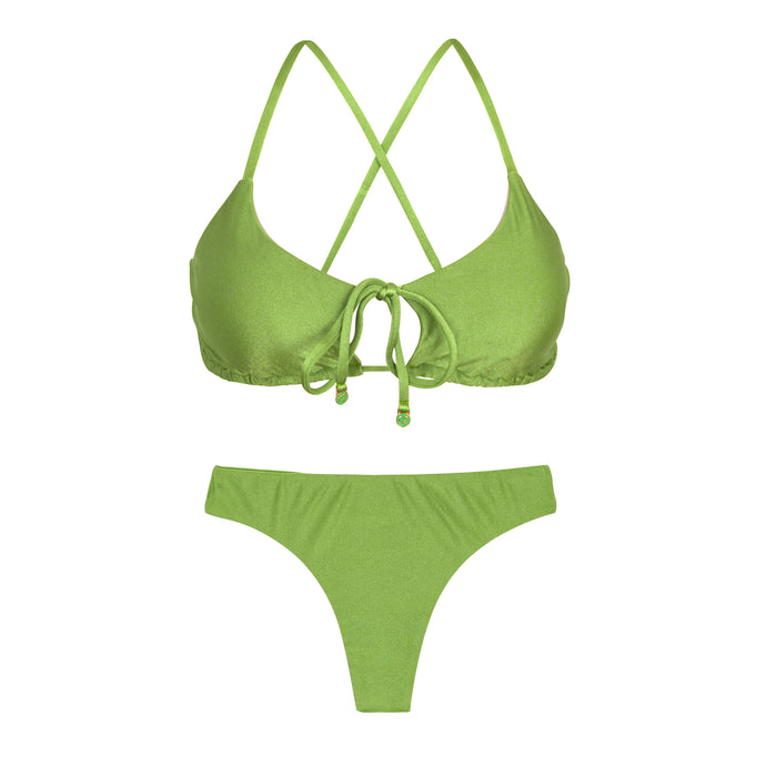 Product Front: Rio De Sol Zestaw Bikini Set Shimmer-Botanica Tank-Tie Nice-Fio