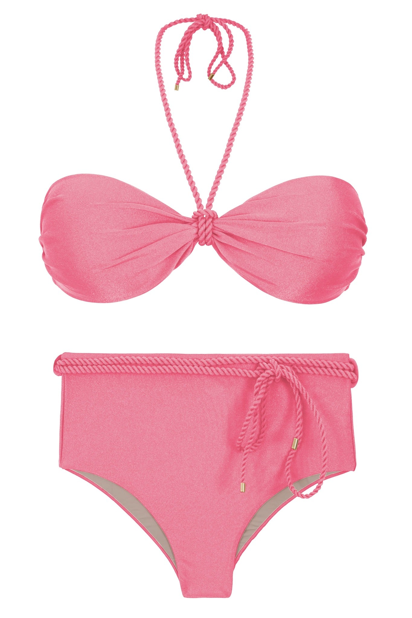 Product Front: Rio De Sol Zestaw Bikini Set Shimmer-Confetti Twist Belted-High-Waist