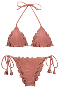 Product Front: Rio De Sol Zestaw Bikini Set Shimmer-Copper Frufru