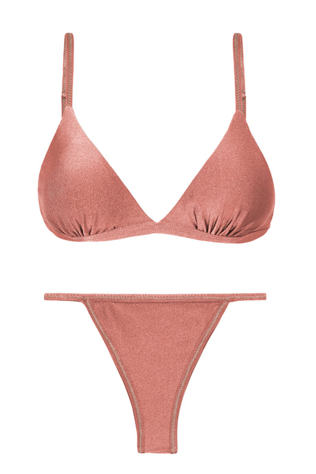 Product Front: Rio De Sol Zestaw Bikini Set Shimmer-Copper Tri-Fixo California