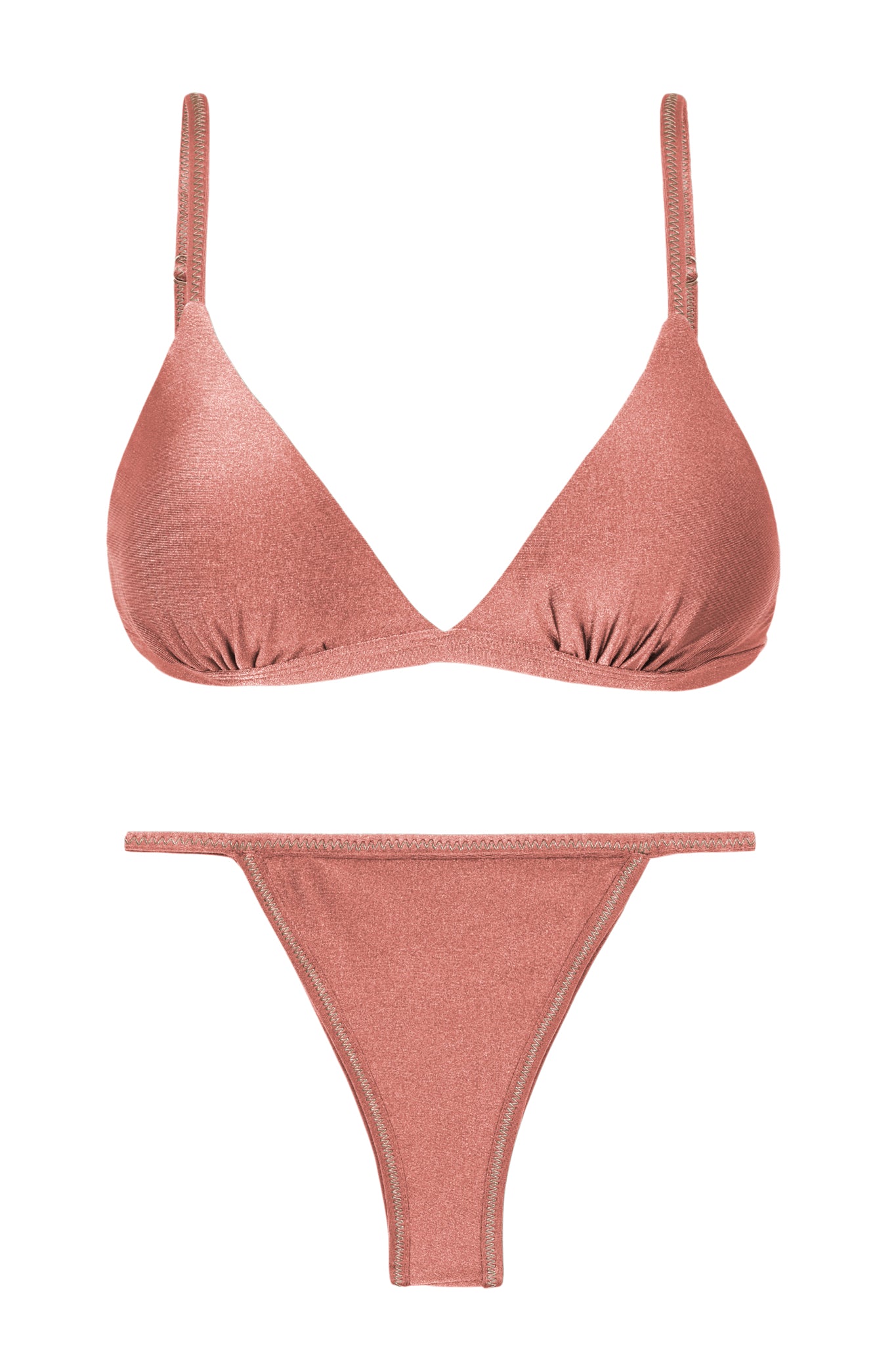 Product Front: Rio De Sol Zestaw Bikini Set Shimmer-Copper Tri-Fixo California