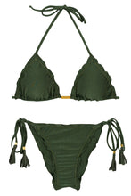 Załaduj obraz do przeglądarki galerii, Product Front: Rio De Sol Zestaw Bikini Set Shimmer-Croco Frufru
