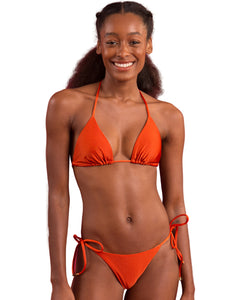 Gallery: Rio De Sol Zestaw Bikini Set Shimmer-Paprica Tri-Inv Cheeky-Tie