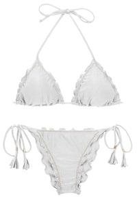 Product Front: Rio De Sol Zestaw Bikini Set Shimmer-White Frufru