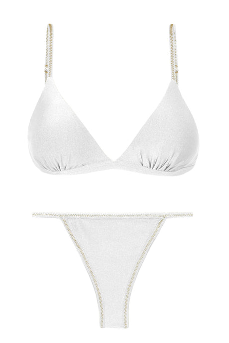 Product Front: Rio De Sol Zestaw Bikini Set Shimmer-White Tri-Fixo California