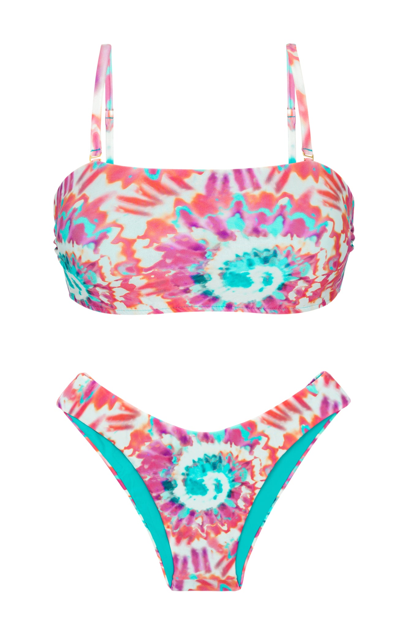 Product Front: Rio De Sol Zestaw Bikini Set Splash Bandeau-Reto Highleg