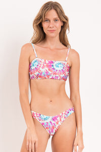 Gallery: Rio De Sol Zestaw Bikini Set Splash Bandeau-Reto Highleg