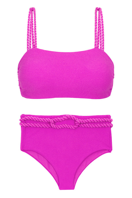 Product Front: Rio De Sol Zestaw Bikini Set St-Tpz-Pink Reto Hotpant-High