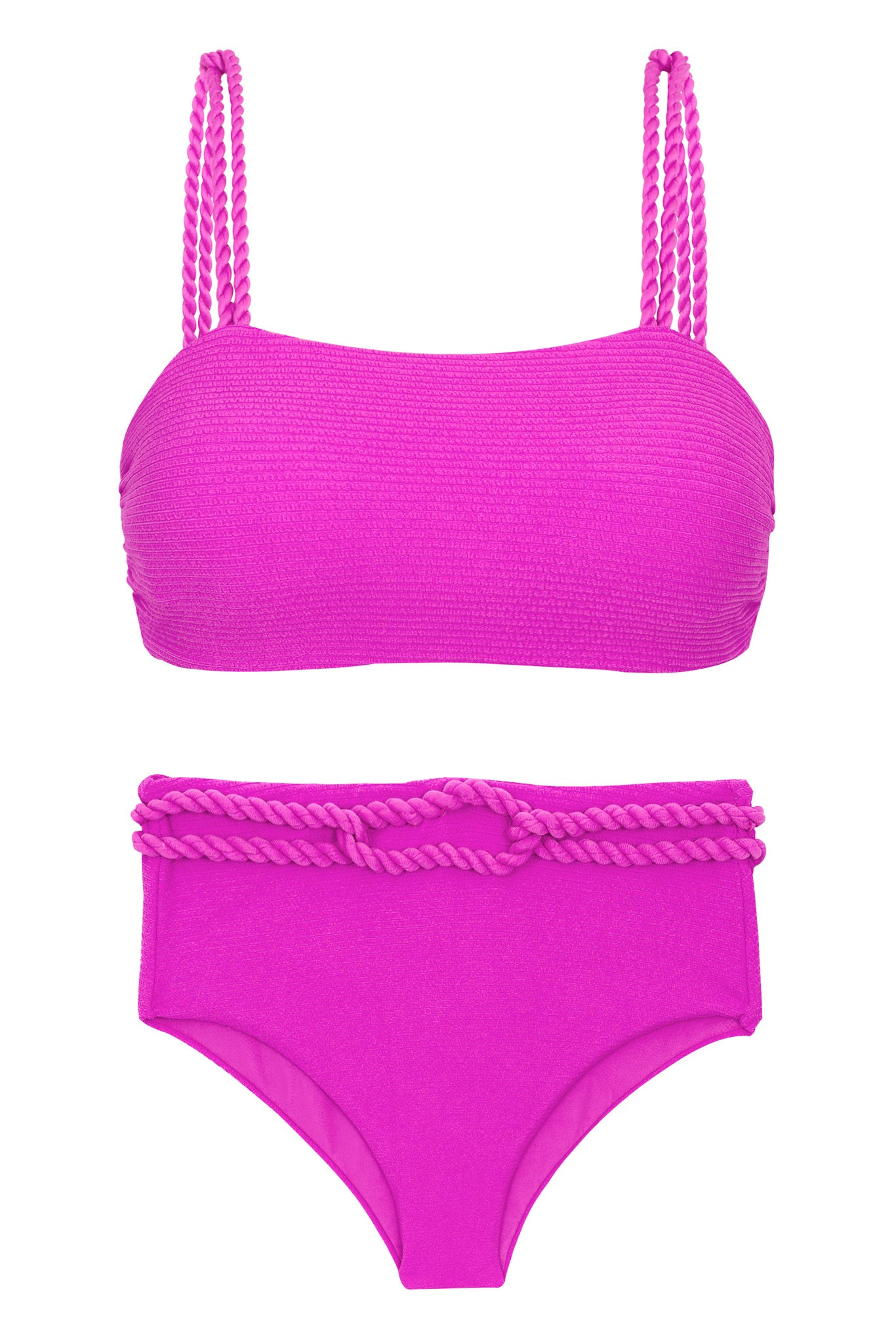 Product Front: Rio De Sol Zestaw Bikini Set St-Tpz-Pink Reto Hotpant-High