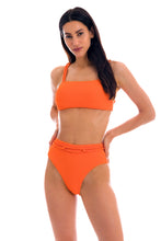 Załaduj obraz do przeglądarki galerii, Model Front: Rio De Sol Zestaw Bikini Set St-Tpz-Tangerina Reto Hotpant-High

