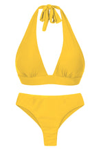 Załaduj obraz do przeglądarki galerii, Product Front: Rio De Sol Zestaw Bikini Set Sunflower Halter-Cos Ciao
