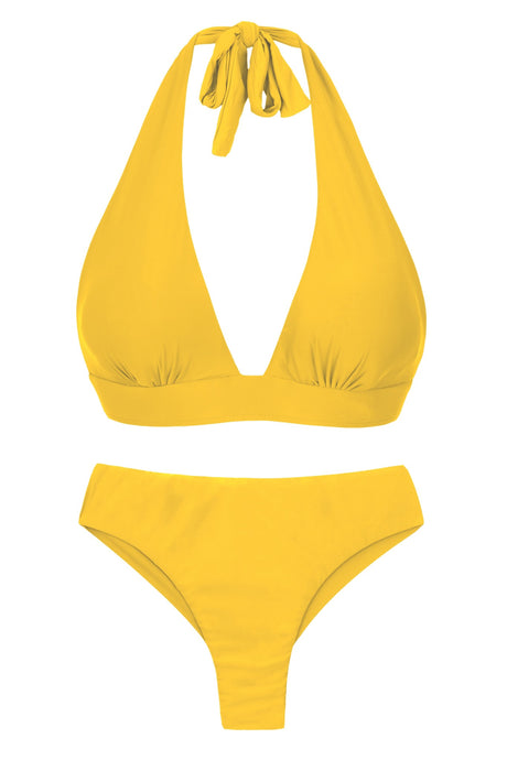 Product Front: Rio De Sol Zestaw Bikini Set Sunflower Halter-Cos Ciao