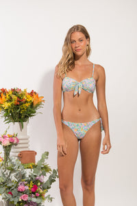 Image 07: Rio De Sol Zestaw Bikini Set Tiny-Garden Bandeau-Knot Italy