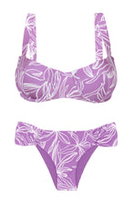 Załaduj obraz do przeglądarki galerii, Product Front: Rio De Sol Zestaw Bikini Set Trail-Purple Amelia Baobi
