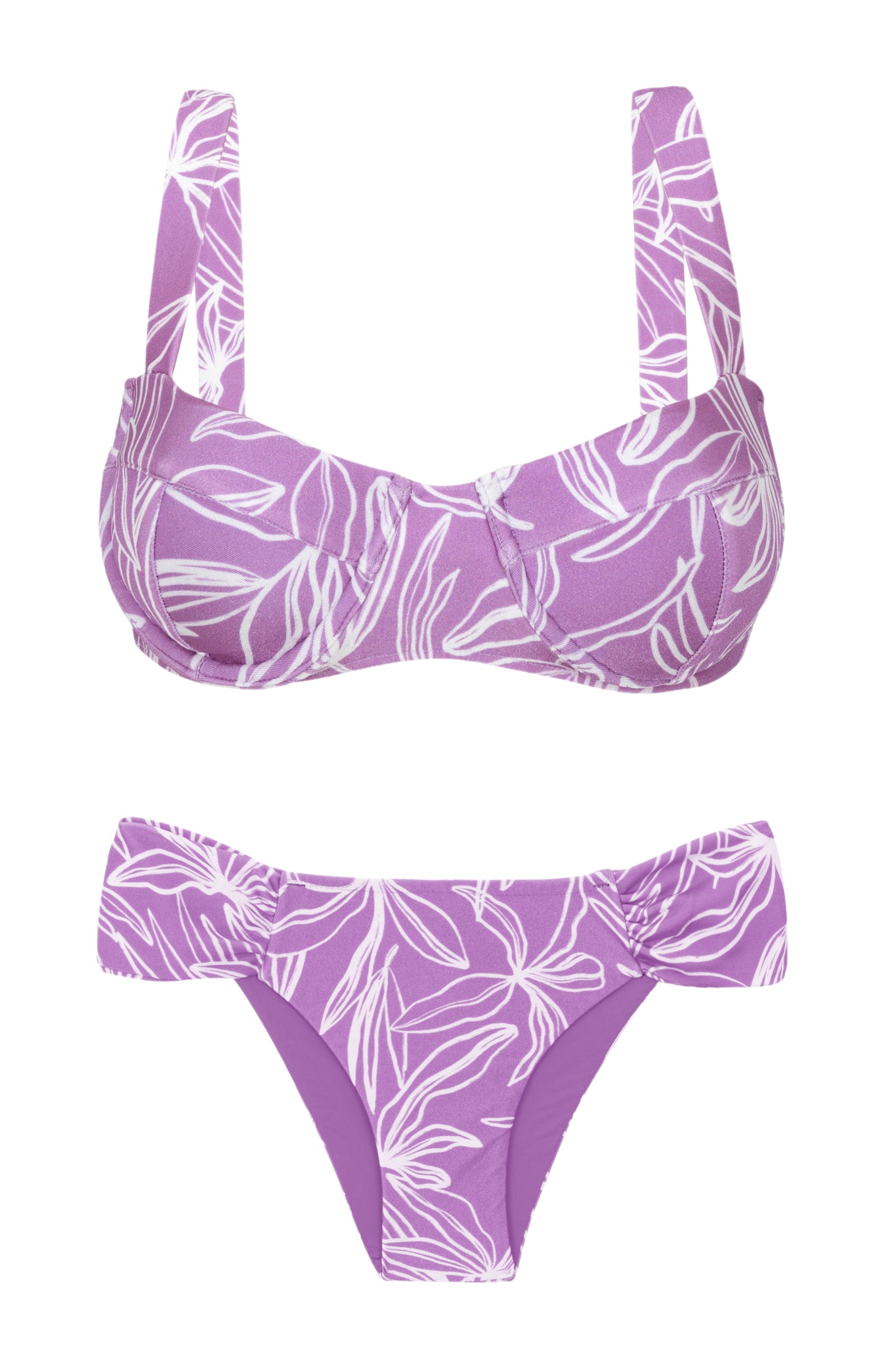 Product Front: Rio De Sol Zestaw Bikini Set Trail-Purple Amelia Baobi