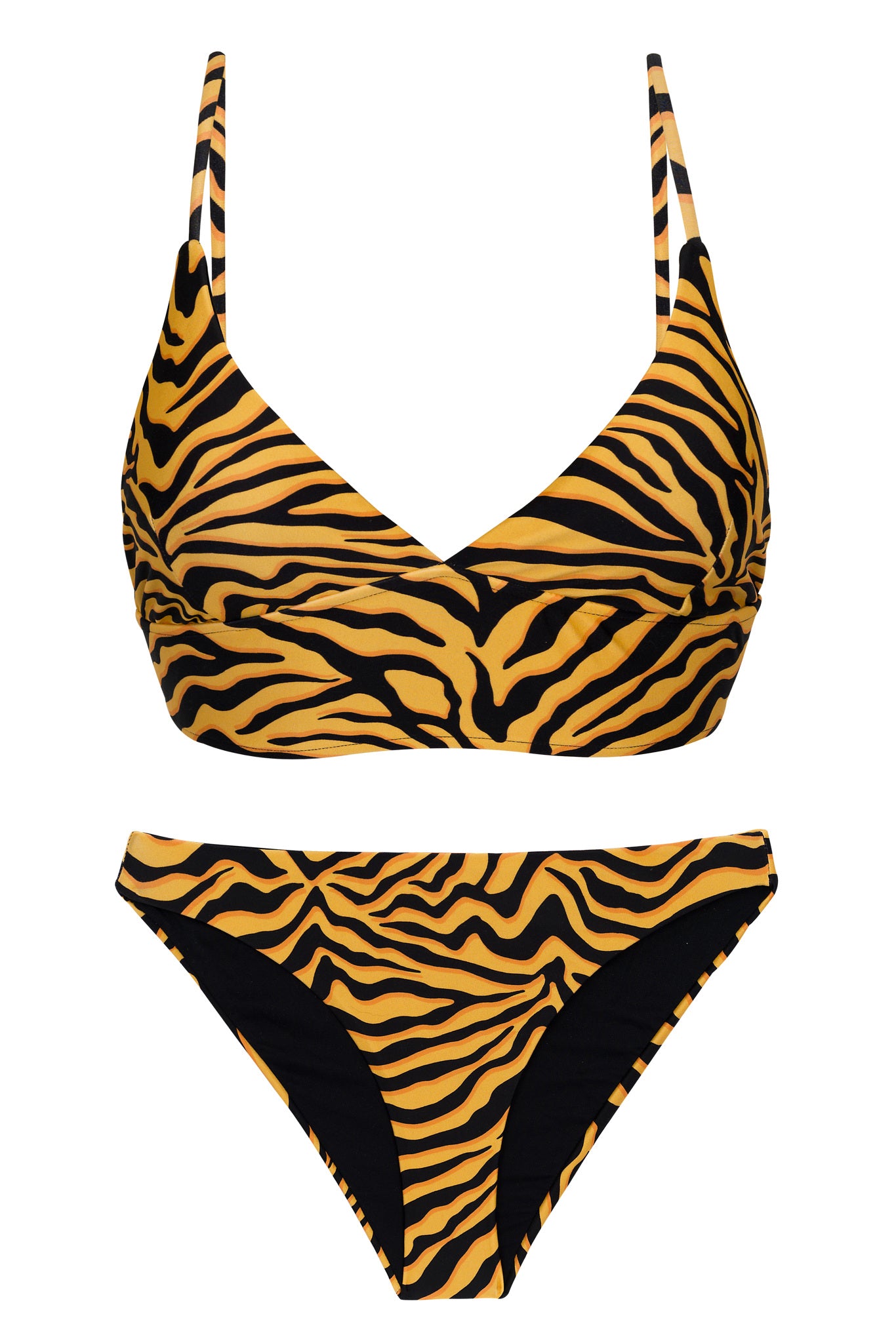 Product Front: Rio De Sol Zestaw Bikini Set Wild-Orange Tri-Tank Comfy