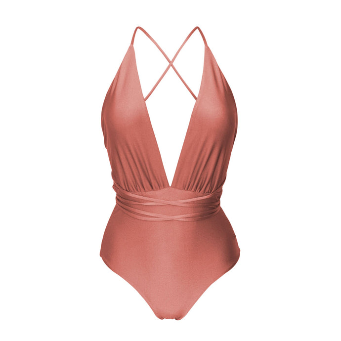 Product Front: Rio De Sol Kostium Jednoczęściowy Shimmer-Copper New Vegas