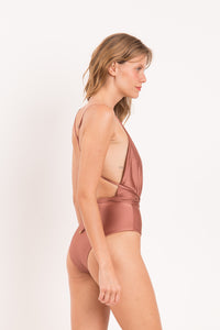 Image 04: Rio De Sol Kostium Jednoczęściowy Shimmer-Copper New Vegas