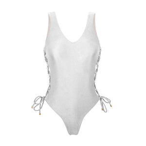 Product Front: Rio De Sol Kostium Jednoczęściowy Shimmer-White Zoe