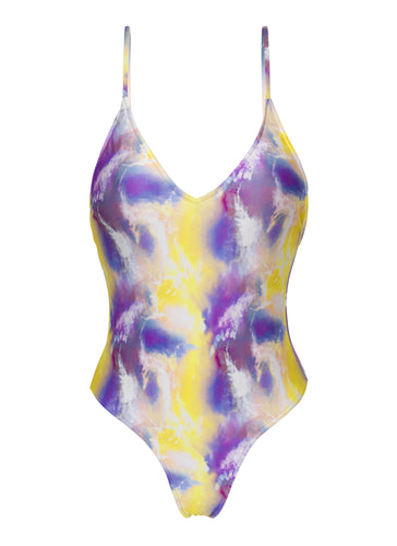 Product Front: Rio De Sol Kostium Jednoczęściowy Tiedye-Purple Hype