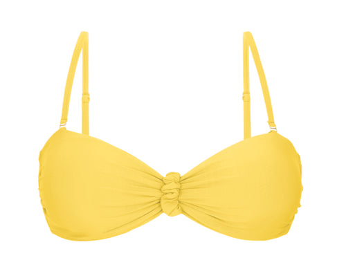 Product Front: Rio De Sol Top Bikini Top Amarelo Bandeau-Crispy