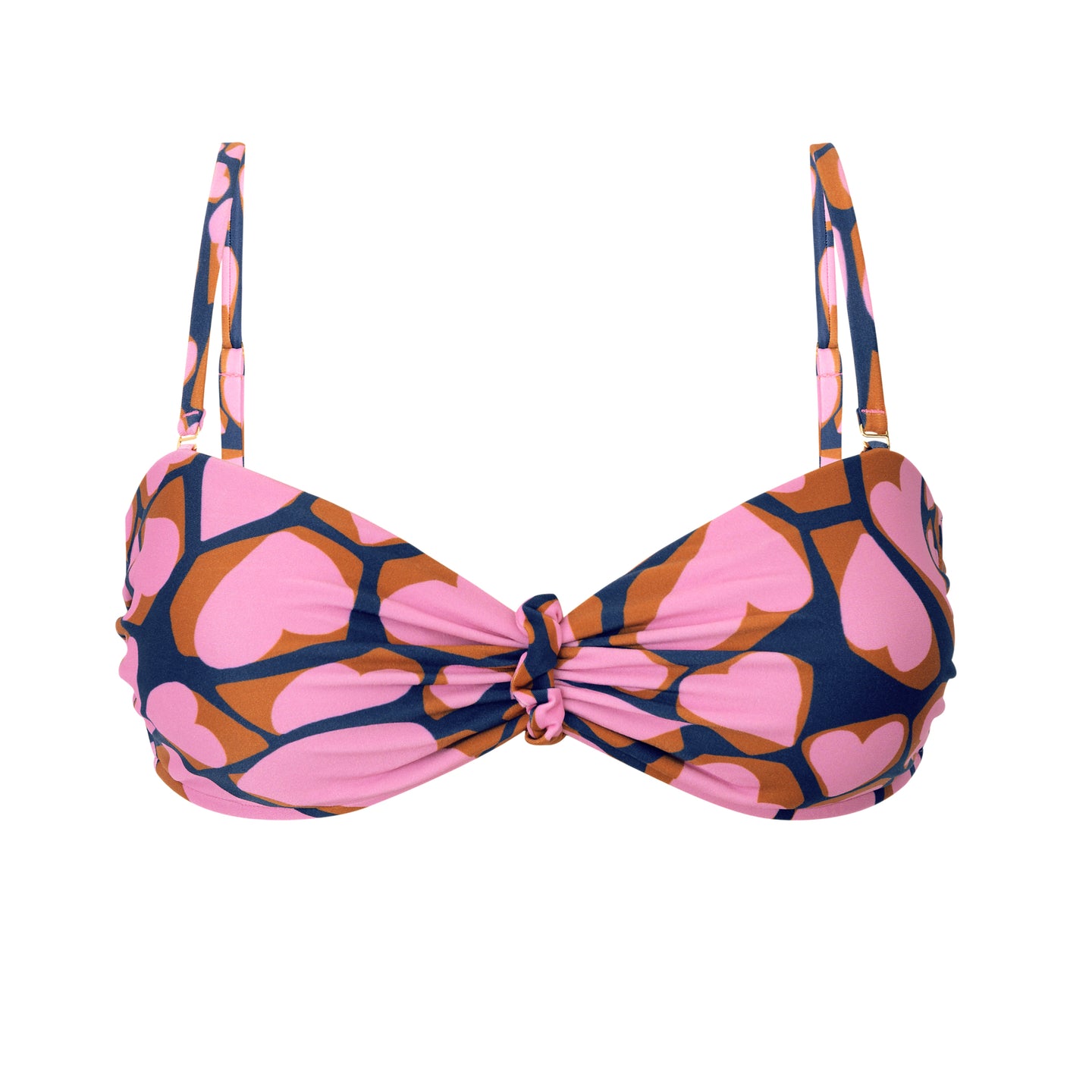 Product Front: Rio De Sol Top Bikini Top Amore-Pink Bandeau-Crispy